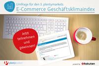 Test der Händlerstimmung: Bei der Umfrage zum 3. plentymarkets E-Commerce Geschäftsklimaindex mitmachen und E-Book-Reader gewinnen!