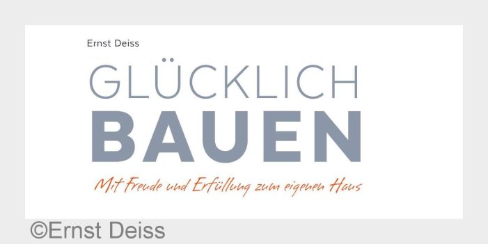 Buchveröffentlichung „Glücklich bauen“ am 14. Januar in Reitnau Buchveröffentlichung „Glücklich bauen“ am 14. Januar in Reitnau