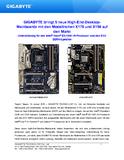 GIGABYTE bringt 5 neue High-End-Desktop-Mainboards mit den Modellreihen X170 und X150 auf den Markt