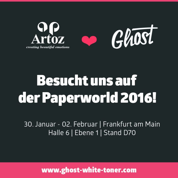 Ghost White Toner bei ARTOZ Papier AG auf der Paperworld 2016 Ghost White Toner bei ARTOZ Papier AG auf der Paperworld 2016