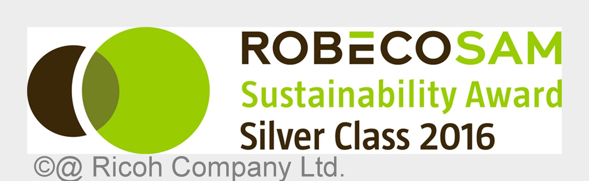 Ricoh erhält das zweite Jahr in Folge die „Silver Class“-Auszeichnung für Nachhaltigkeit von RobecoSAM