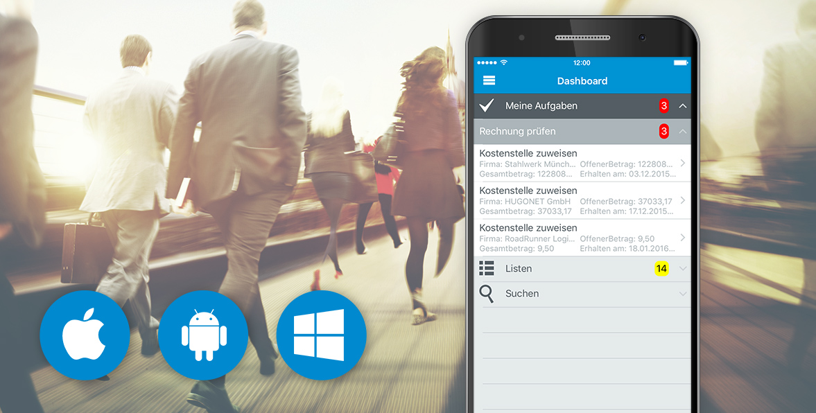 Komfortable Business-App für alle Smartphones Komfortable Business-App für alle Smartphones