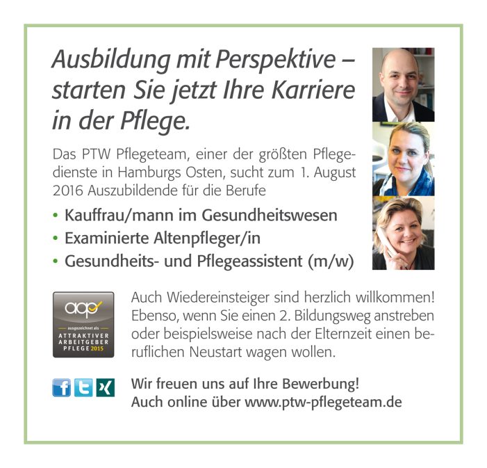 Pflege ist ein toller Beruf! Pflege ist ein toller Beruf!
