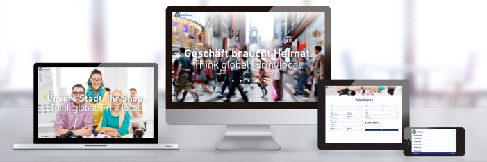 Think global. Print local.  Jetzt erste kostenlose Partnershops von Unitedprint Shop Services online!