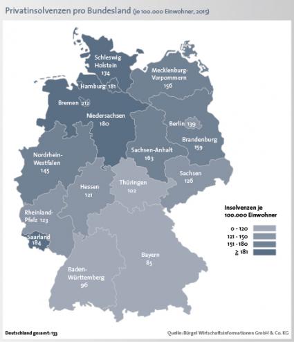 Privatinsolvenzen sinken um 6,4 Prozent – vierter Anstieg in Folge bei denälteren Bundesbürgern (FOTO)
