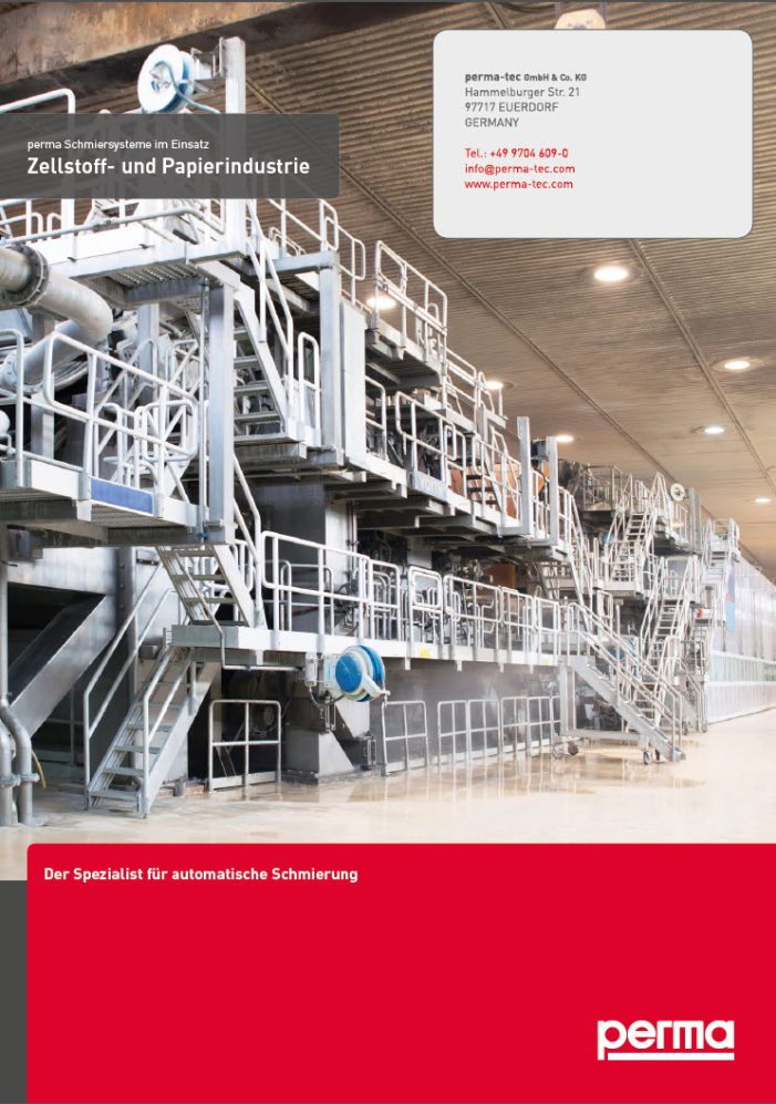 perma Schmiersysteme im Einsatz: Zellstoff- und Papierindustrie