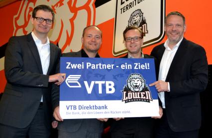 VTB Direktbank verlängert Engagement als Hauptsponsor der Löwen Frankfurt (FOTO)