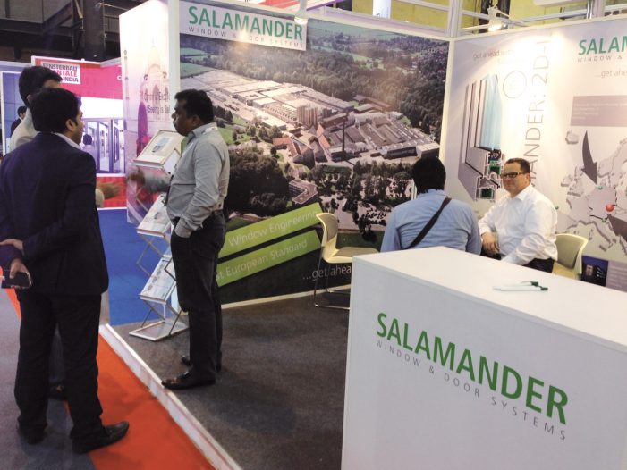 Salamander erstmalig in Indien – Gelungener Auftritt auf der fensterbau/frontale in Mumbai