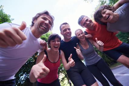 Der Einstieg in die betriebliche Gesundheitsförderung / Sportabzeichen-Wettbewerb für Betriebe (FOTO)