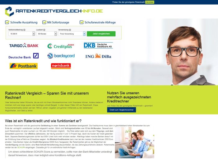 Verbraucherportal für Kredite im neuen Design Verbraucherportal für Kredite im neuen Design