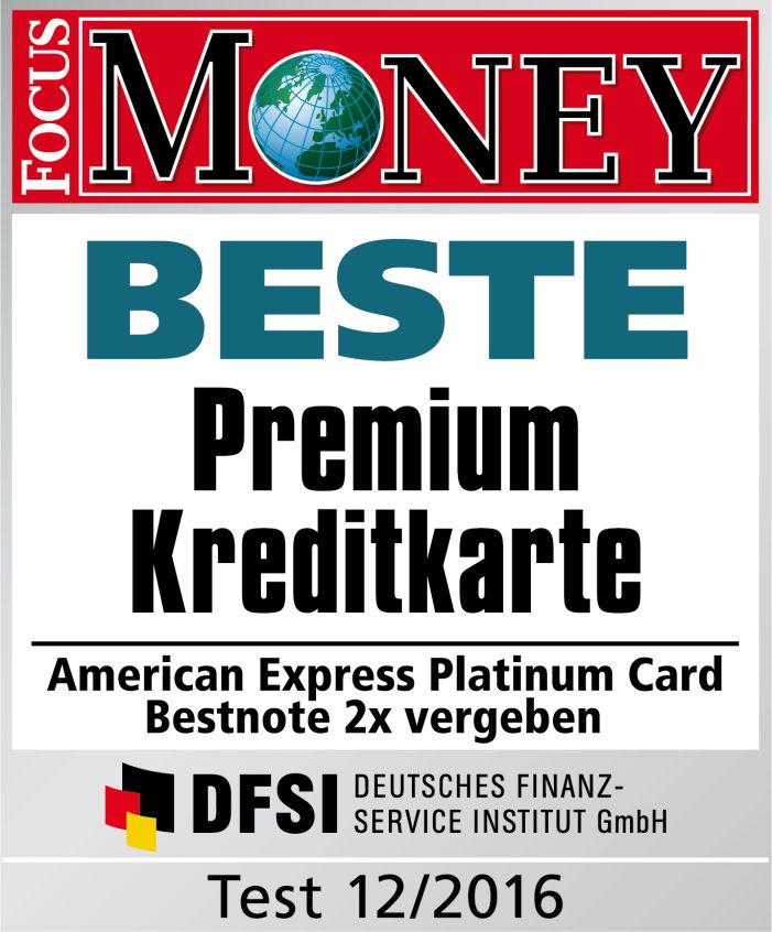Bestnoten für Kreditkarten von American Express