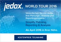 Jedox World Tour 2016: Planungsprozesse vereinfachen inüber 25 Städten weltweit