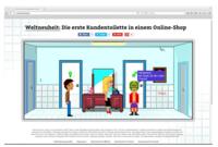 Erster Online-Shop führt Kundentoilette ein