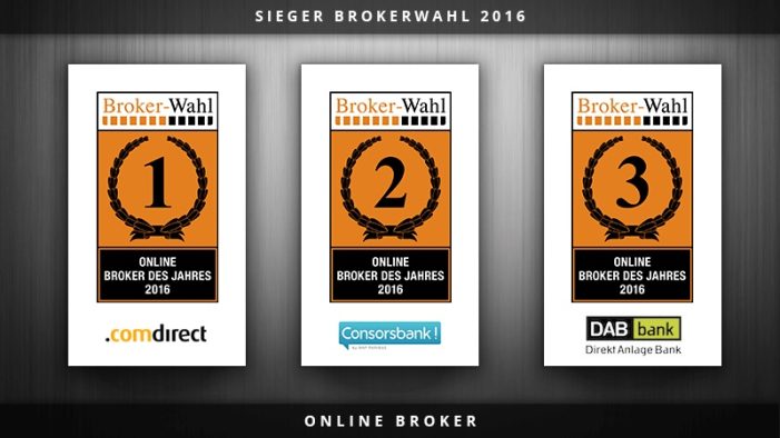 BROKERWAHL 2016 – DAS SIND DIE SIEGER