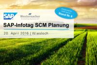 Ganzheitliche Lösungskompetenz für integrierte Planungslösungen: Westernacher als Aussteller auf dem SAP-Infotag SCM Planung 2016