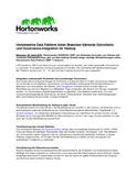 Hortonworks Data Platform bietet Branchen führende Sicherheits- und Governance-Integration für Hadoop