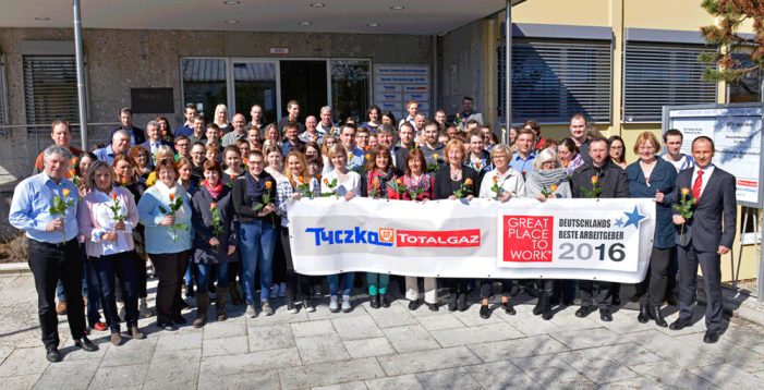 Tyczka Totalgaz ist einer der 100 besten Arbeitgeber Deutschlands