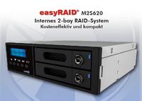 Starline stellt das neue interne 2-bay RAID-System easyRAID M2S620 vor.