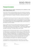 OEKO-TEX® Vortrag zum Thema „Transparenz in der Lieferkette“ auf der Planet Textiles Konferenz 2016