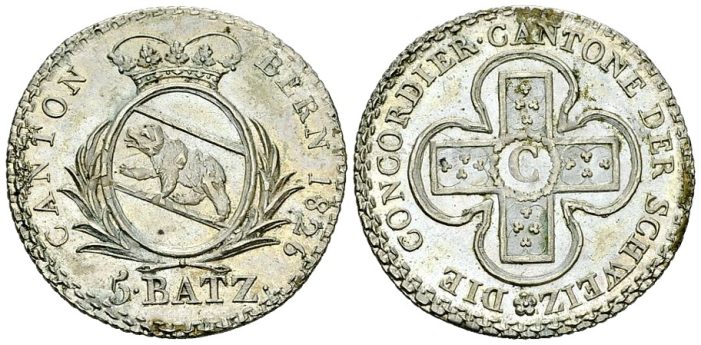 Degussa Goldhandel AG auf Münzenmesse BERNA mit Berner Batzen und numismatischen Talern Degussa Goldhandel AG auf Münzenmesse BERNA mit Berner Batzen und numismatischen Talern
