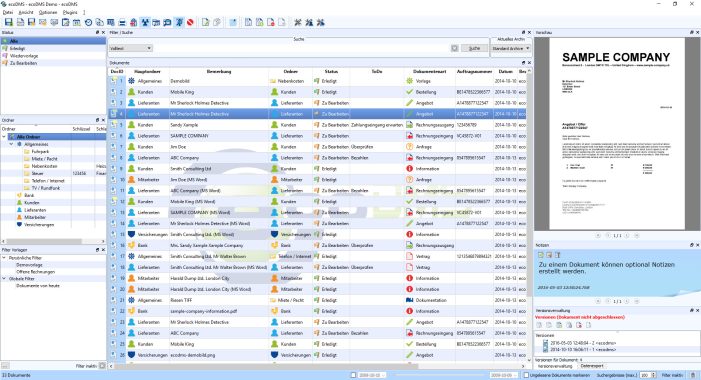 Datensatzverwaltung leicht gemacht mit ecoDMS Datensatzverwaltung leicht gemacht mit ecoDMS