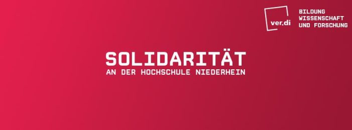 ver.di Hochschulgruppe gegründet! Solidarität für Studierende an der Hochschule Niederrhein
