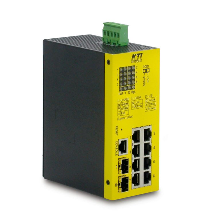Neuer Industrie-Switch von KTI mit „Step-up-Conversion“ Neuer Industrie-Switch von KTI mit „Step-up-Conversion“