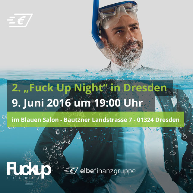 Bald ist es so weit: Zweite „Fuck Up Night“ in Dresden