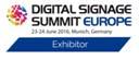 AV-Solution Partner erstmals Aussteller auf der Digital Signage Summit Europe (DSSE) – 23. und 24. Juni 2016, Hilton Airport Hotel, München