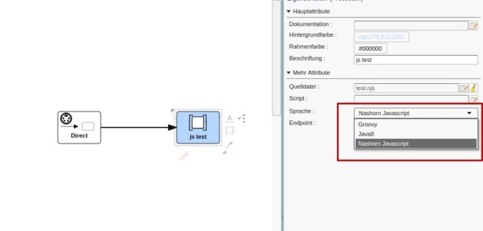 JavaScript direkt im Backend integriert JavaScript direkt im Backend integriert