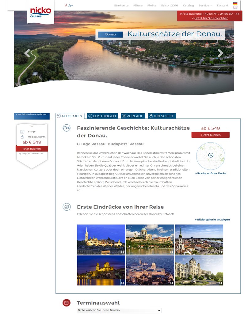 Conversion-Optimierung durch Eye-Tracking und A/B-Tests – nicko cruises mit neuer Buchungsseite von anders und sehr