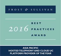 BroadSoft wird von Frost & Sullivan als Asia Pacific Hosted Telephony and Cloud UC Platform Provider of the Year 2016 geehrt