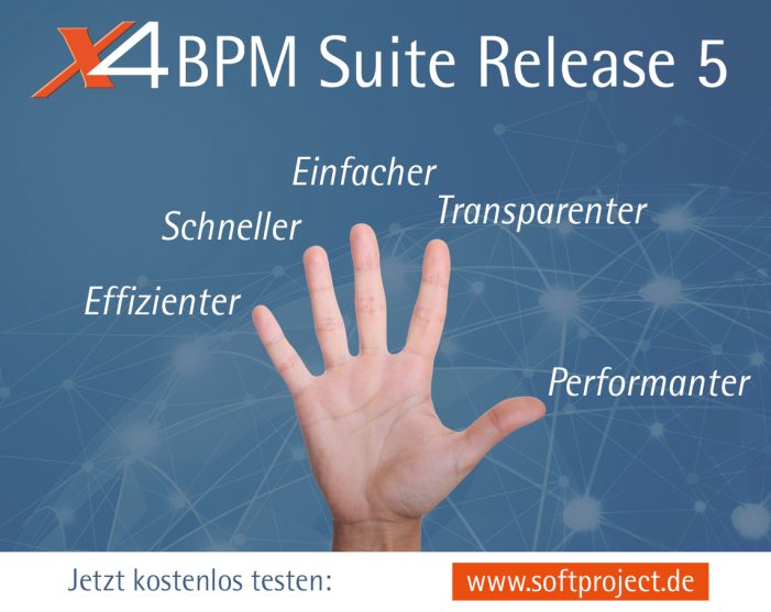 SoftProject veröffentlicht Release 5 der X4 BPM Suite SoftProject veröffentlicht Release 5 der X4 BPM Suite