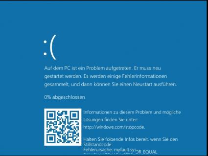 Microsoftüberarbeitet Fehlermeldungen bei Abstürzen mit Windows 10 (FOTO)