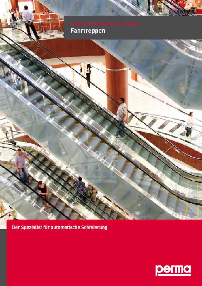 perma Schmiersysteme im Einsatz: Kettenschmierung bei Fahrtreppen