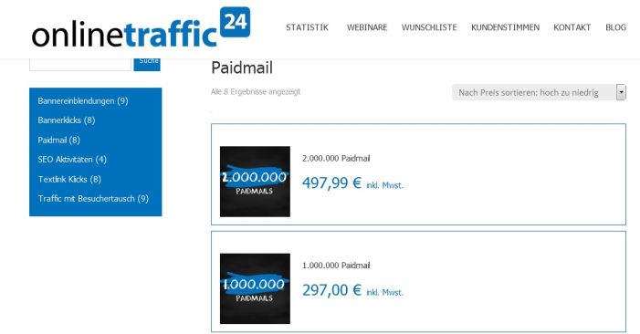Paidmails als Traffic-Quelle