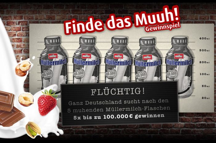 Kuh-le „Muuh!“-Aktion: Mit Müllermilch am Gewinnrad drehen