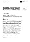 Einladung zuröffentlichen Sitzung der Vertreterversammlung der Deutschen Rentenversicherung (DRV) Bayern Süd