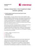 Intershop in Gartner-Studie „Critical Capabilities for Digital Commerce“ gewürdigt