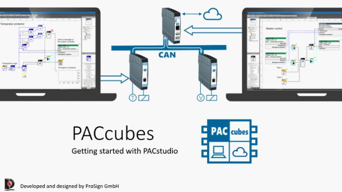 Einblick in grafische Programmiersoftware PACstudio