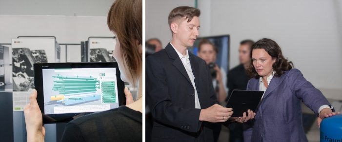 Fraunhofer: Bundesarbeitsministerin informiert sich über Assistenz-Systeme bei Industrie 4.0