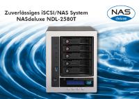 Starline stellt das neue NASdeluxe NDL-2580T iSCSI/NAS-System mit schnellerem Prozessor und bis zu 40 TB Speicherkapazität bei RAID Level 5 vor