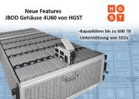 HGST JBOD jetzt mit 600 TB auf 4 Höheneinheiten bei Starline erhältlich