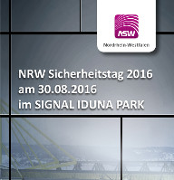 NRW Sicherheitstag 2016 am 30. August 2016