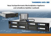 Schnellere Tandberg RDX-Appliance und -Laufwerke mit bis zu 1000 MB/s bei Starline erhältlich