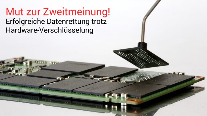 DATARECOVERY®: Datenretter gelingt SSD Wiederherstellung trotz negativer Prognose DATARECOVERY®: Datenretter gelingt SSD Wiederherstellung trotz negativer Prognose