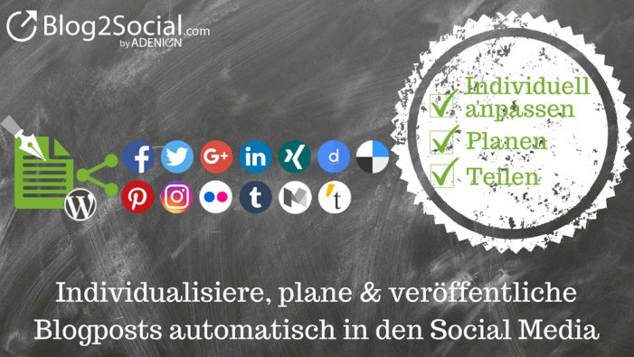 Automatisches Planen und Teilen von Blogbeiträgen auf Social Media