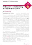 Methoden der Risikoanalyse bei der Umsetzung der IT-Sicherheitsstandards