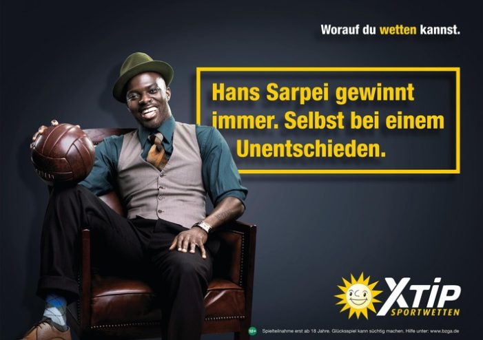 XTiP gewinnt Hans Sarpei als Markenbotschafter / Neue Sportwett-Kampagne: „Worauf du wetten kannst!“ (FOTO)