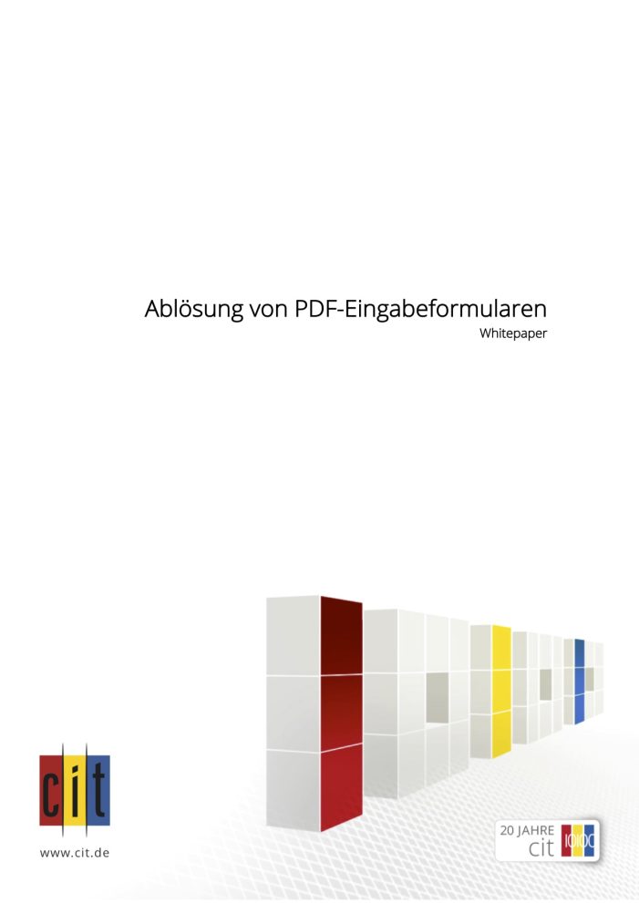 Ende von PDF-Eingabeformularen erfordert Umdenken der Kommunen Ende von PDF-Eingabeformularen erfordert Umdenken der Kommunen